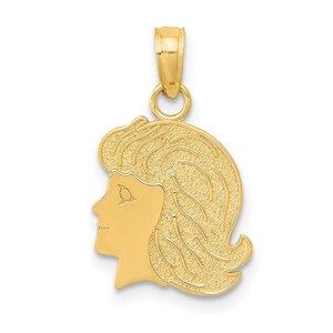 Million Charms 14k Yellow Gold Girl Charm